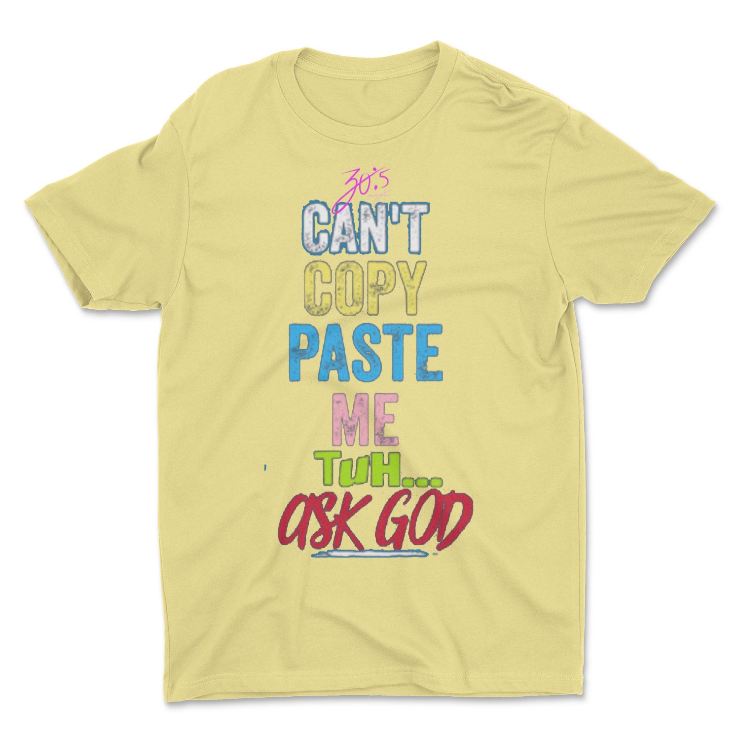 COPY/PASTE OVERSIZED TEE (Banana Cream) (WOMEN’S) | Thirty and Five ...